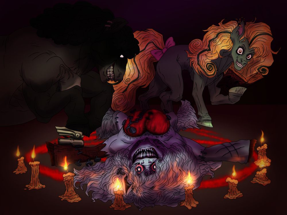 Chopped Breast by Fungal_Leech, Rotz Stein by FizaFuzz, Necroprancer by Idolatrined