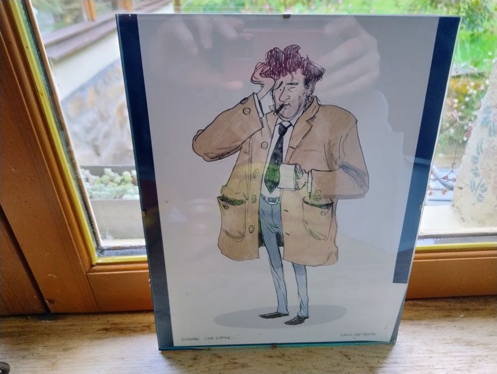 Columbo drawing en France par David Ziggy Green.. He's about to ask one more question.. 
