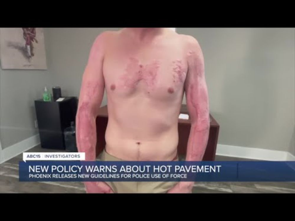 New Phoenix police policy warns about hot pavements