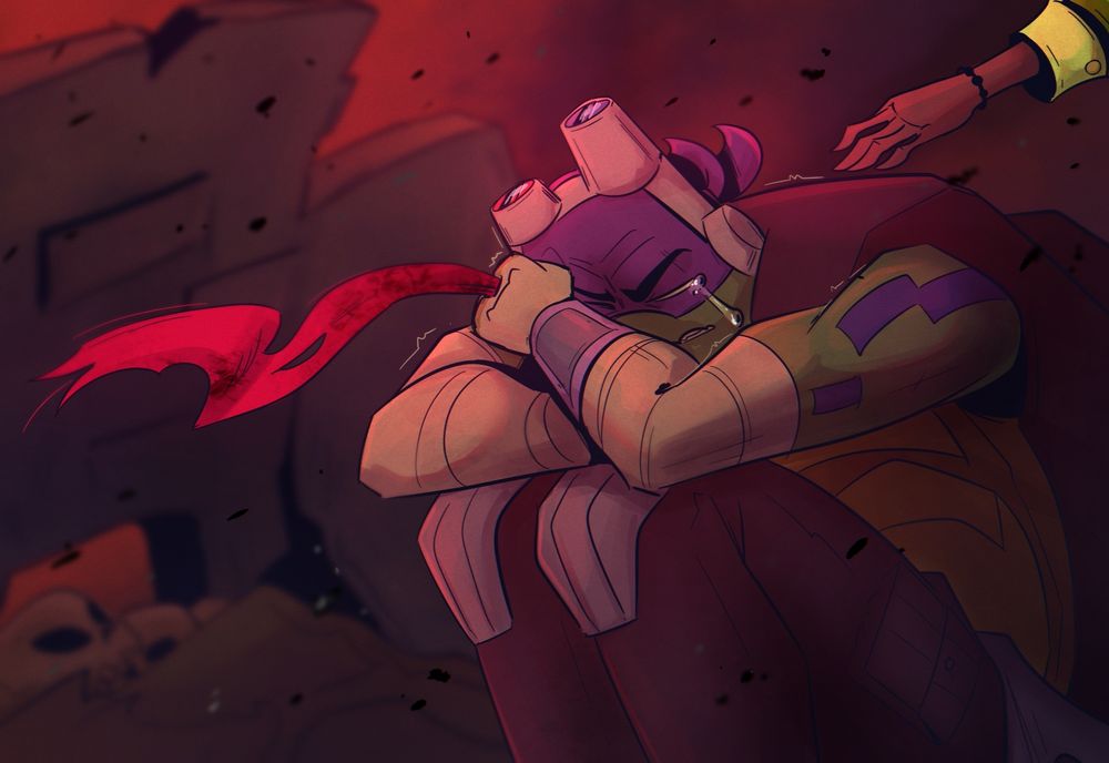 Donatello is traumatized by the loss of his older brother. Apocalypse AU 