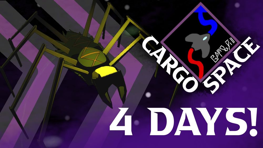 CargoSpace promo image showing a creature known as the Rachh. They are an arachnid like vermin.