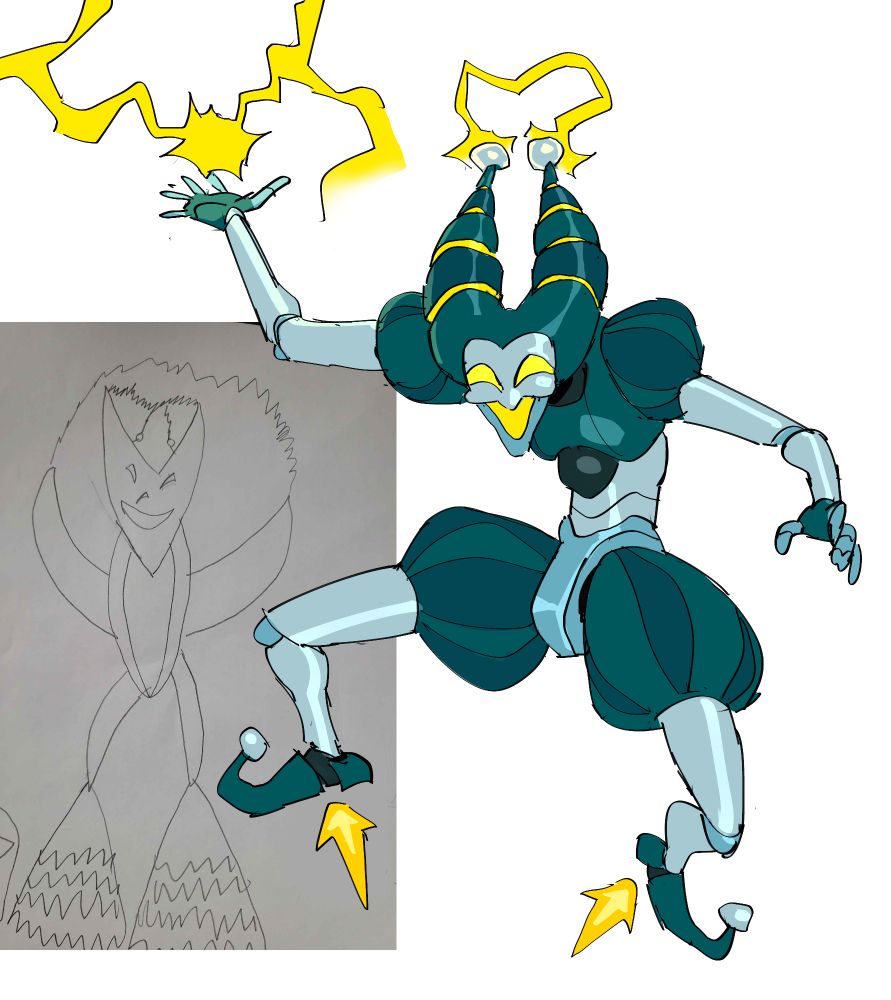 Electric robot jester