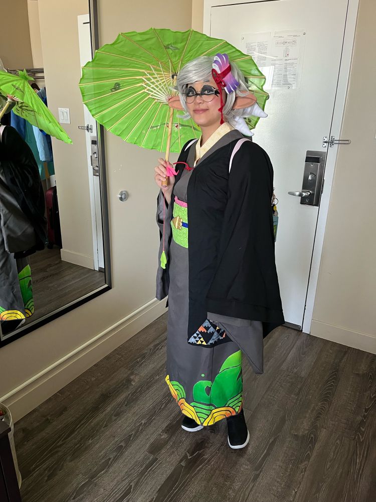 Splatoon 2 Marie; Kimono, ears, hair clip made by me