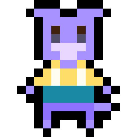 A pixel character to inspire you !

Colors
Light lavender 
Purples
Teal
Yellow
With white, dark brown and gray accents