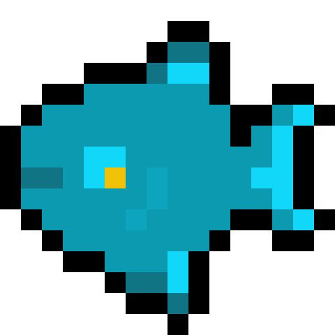 A fish to inspire you on april fools!

Colors
Sea blues and a little yellow eye