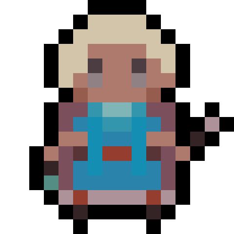 A vague pixel art to inspire you

Colors
Browns
Old pinks and red
Blues
Teal
Very soft yellow