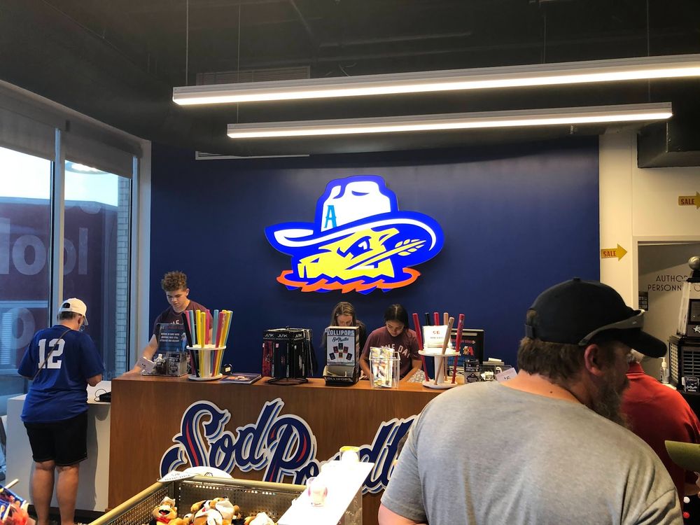 Sod Poodle logo in the souvenir store
