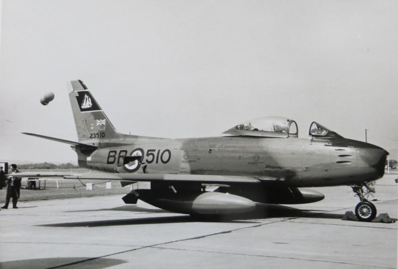A Canadair Sabre jet fighter