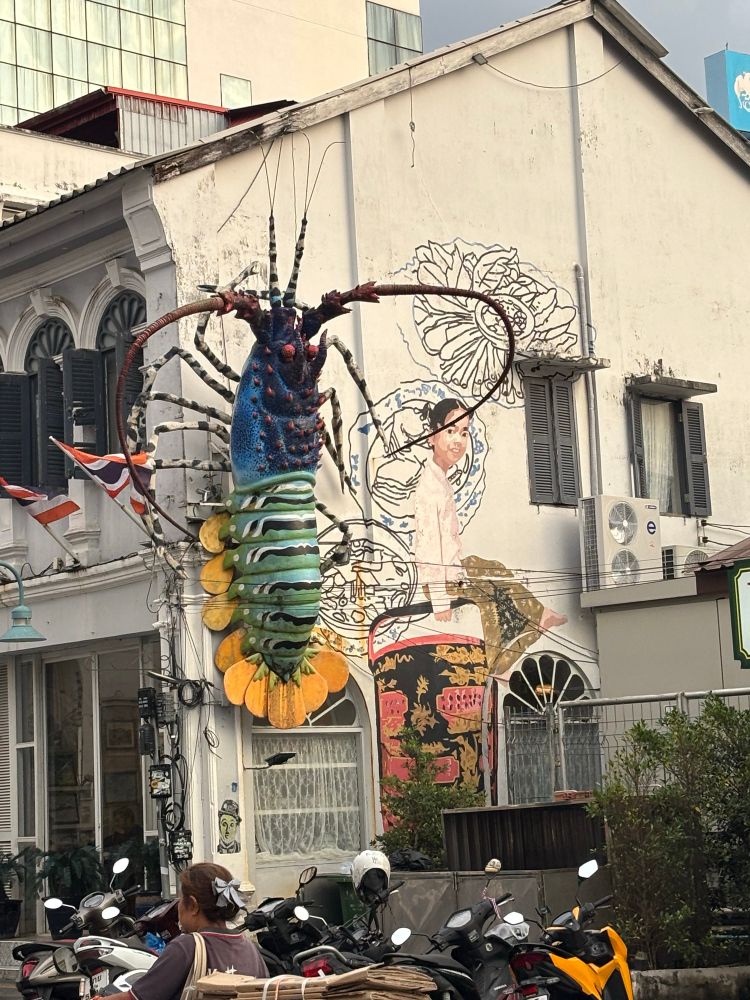 big lobster on the wall