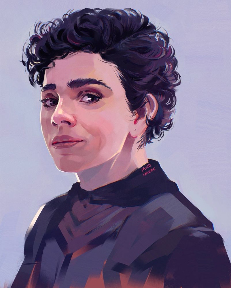 This is a digitally painted portrait of Camila from Warrior Nun. Slight smile, maybe a little worried. No habit.

Cut off at 3 hrs.

Can’t make it to the con, but it reminded me I have lots of characters I’ve never drawn. (I should prob update my Mary one too.)