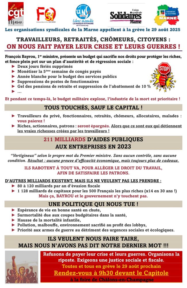 Tract intersyndical départemental 