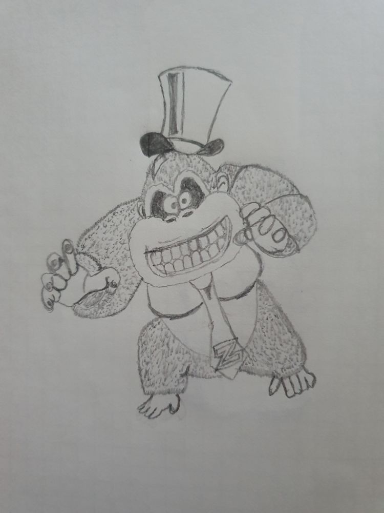 Zombey als Donkey Kong.