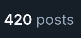 420 posts