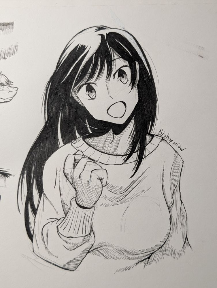 A drawing of Touko Nanami from the manga Bloom into You