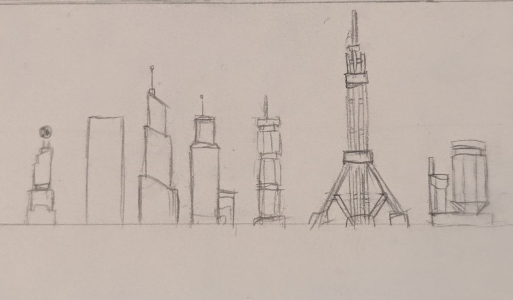 Designs for various buildings