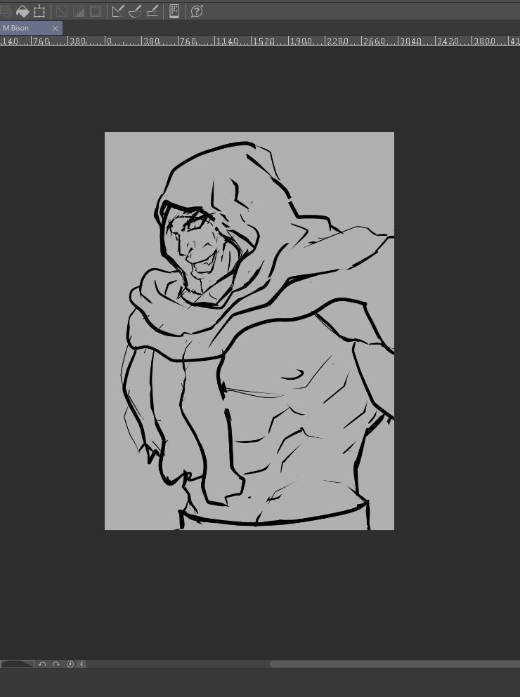 Update of M.Bison work in progress for the Six Fan Art Challenge I'm hosting.