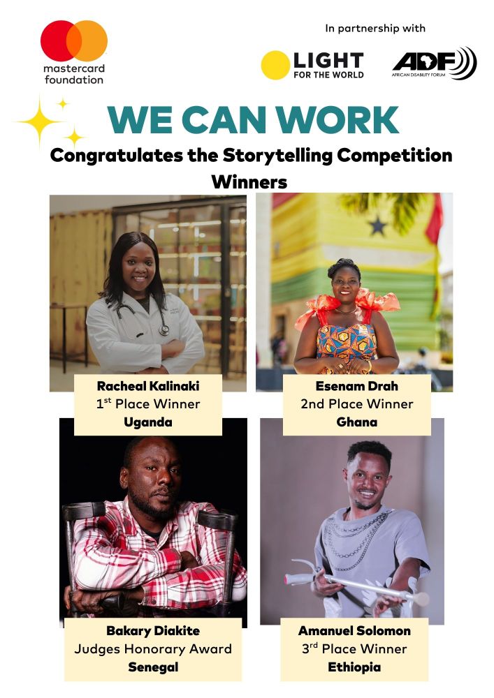 A collage of the We Can Work winners posing for the camera.