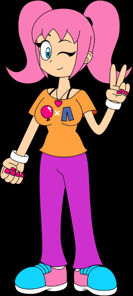 P-C's new shirt design, which depicts a balloon, an "X", and a pair of pants, these represent the kinds of clothes she makes.
