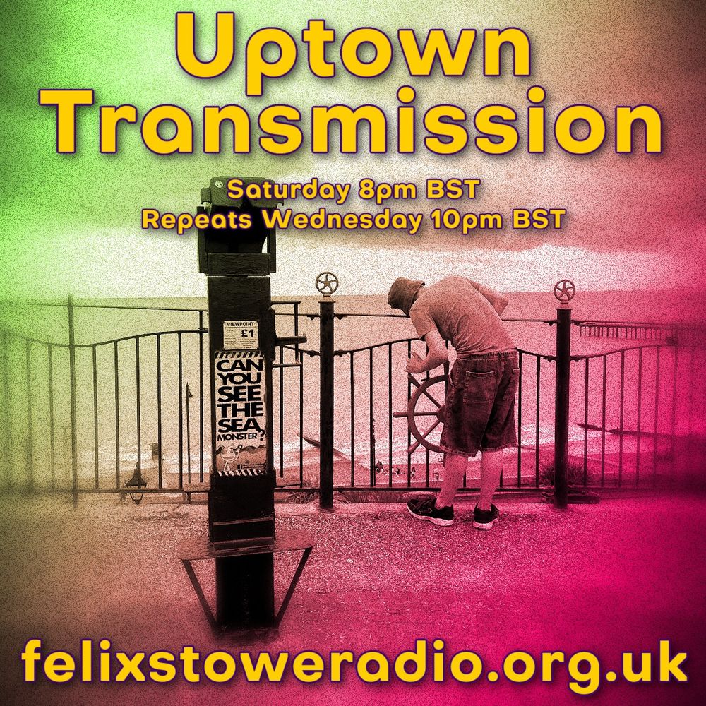 Manipulated photo of the boy wonder, at the top of Convalescent Hill, Felixstowe. Advertising the hour long Uptown Transmission on Felixstowe Radio. 8pm BST Saturday via felixstoweradio.org.uk with music from Sparky Bosque, Black Frisbee, Gato de Rua, Life On Marx, Voidscan, Divider Line & The Creeping Man, Andy Nechaevsky, Sheer Zed, Petrichor Project, Ween, Mercury Rev, Suburban Spell, Low and Pink Mountaintops.