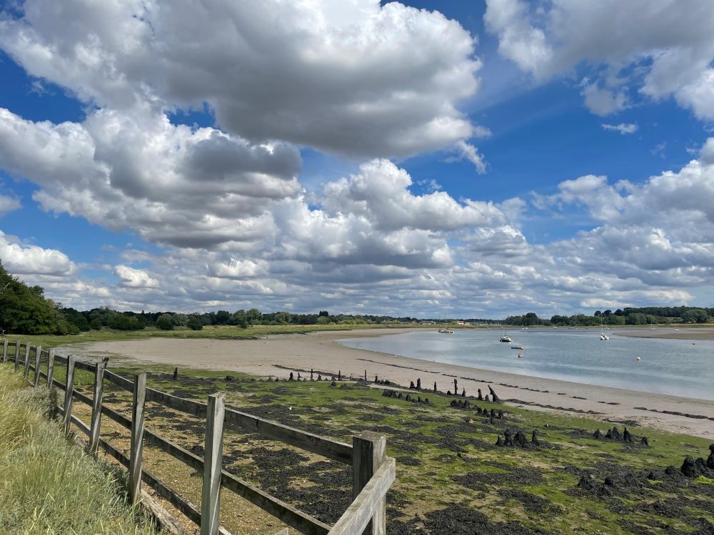 Photo of the river Deben from Kyson Point, Woodbridge.
