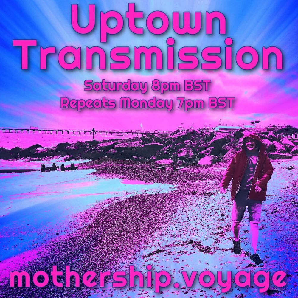 Treated photo of the boy wonder at Felixstowe beach, advertising the two hour long Uptown Transmission on Radio Mothership. 8pm BST Saturday via mothership.voyage with two hours of music from 1000 Homo DJs, CommsBreakdown, Agora Sci-Fi, Brightblack Morning Light, Lunar Isles, Fingerwolf, The Dickies, Sandra’s Wedding, 97 Sound Signal, William Carlos Whitten & Diana Crash, phoneswithchords, orchid mantis, Daniel Alexander Hignell-Tully, Children Of Osiris, HawaiiWorms, Weaving Worlds, immortal ebt, Ali Murray, The Vampires, The Eyes and the Mistoids and Sophia.
