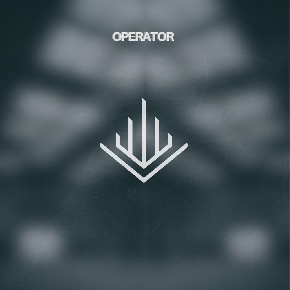 A monochromatic album with the Alex Acacia logo centered and the words "OPERATOR" at the top