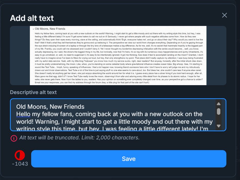 old moons, new friends, from the ii blog. the alt text is over twice the limit.