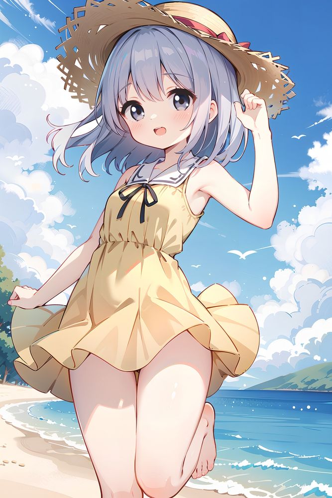 かわいい服を着た女の子のイラスト