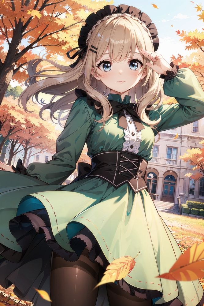 かわいい服を着た女の子のイラスト