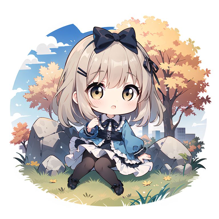 かわいい服を着た女の子のイラスト