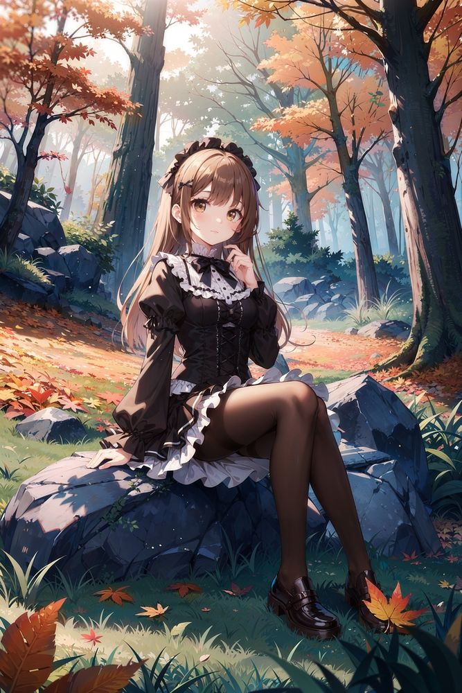 かわいい服を着た女の子のイラスト