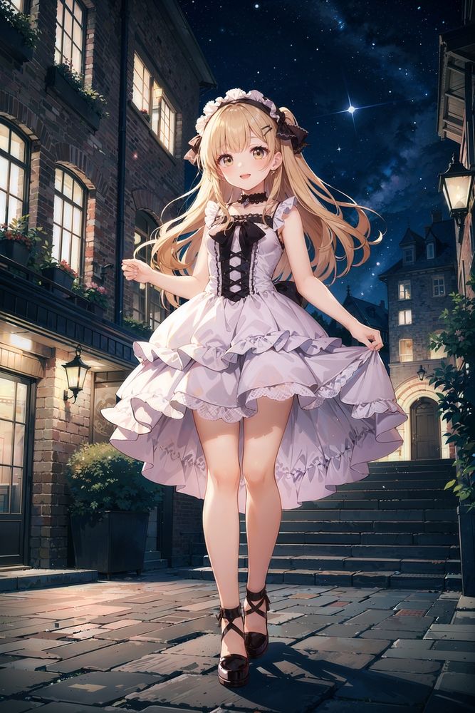 かわいい服を着た女の子のイラスト