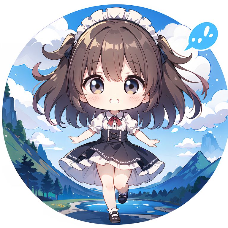 かわいい服を着た女の子のイラスト