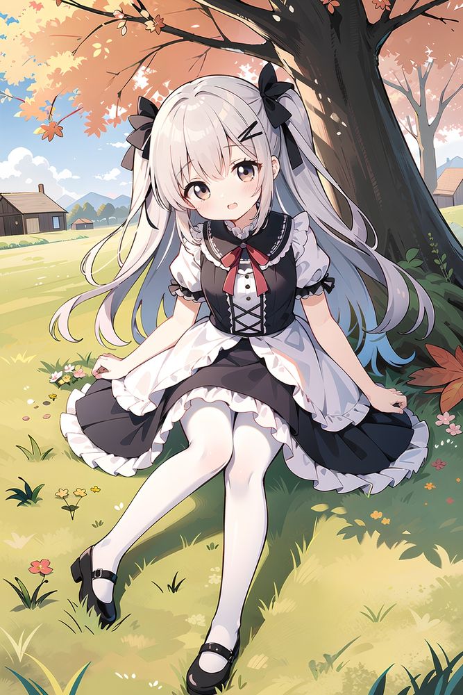 かわいい服を着た女の子のイラスト