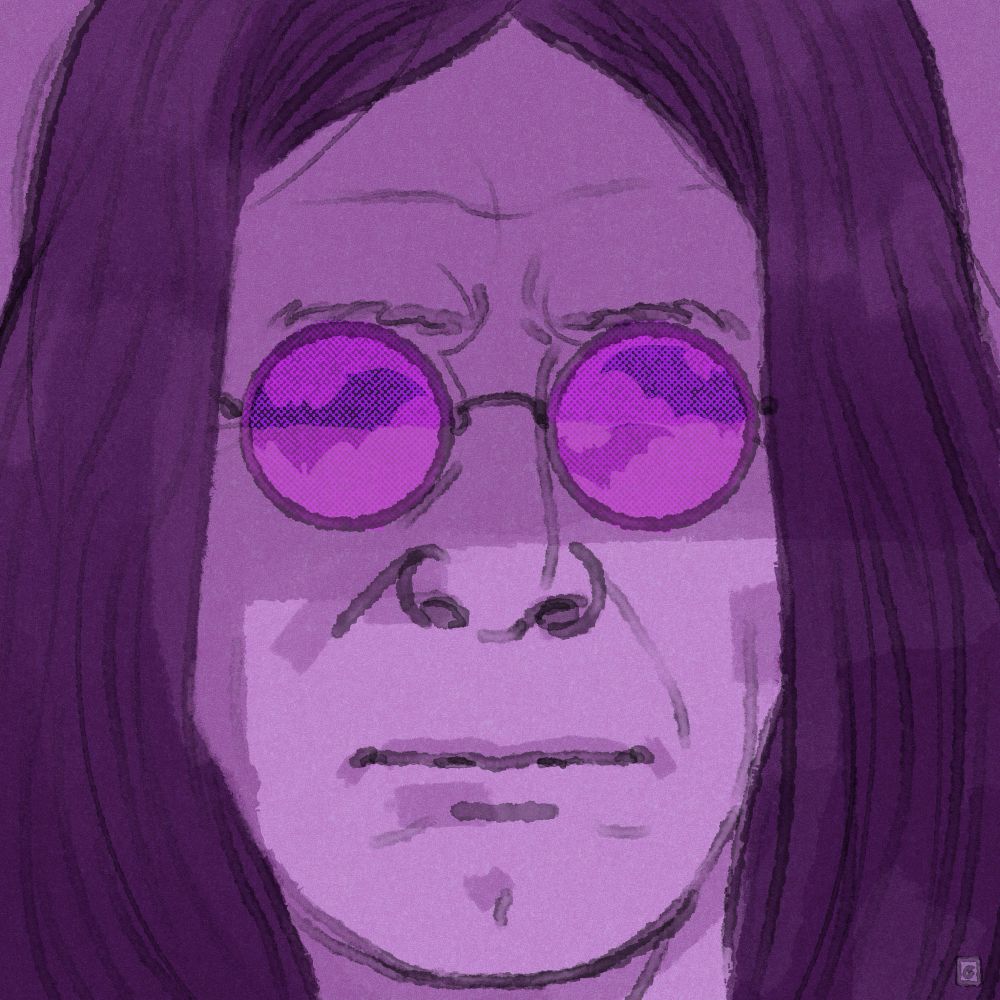 Portrait illustration of Ozzy Osbourne 