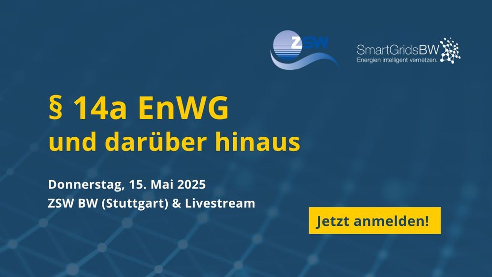 Ein blauer Hintergrund mit gelbem Text.