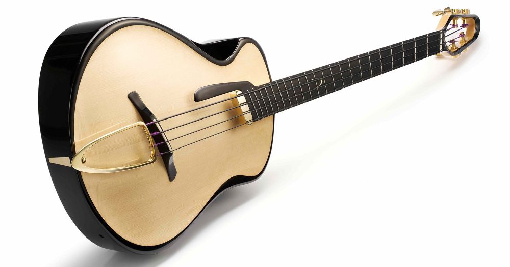 Canna’s EVO Acoustic Archtop Bass Pushes Design Forward with Solid Ebony Body