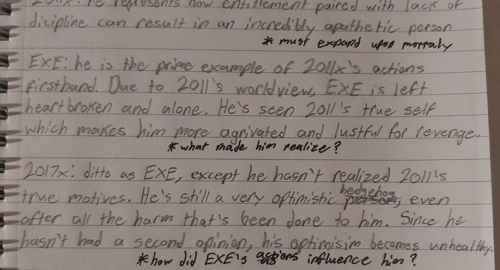 sorry if my writing is messy