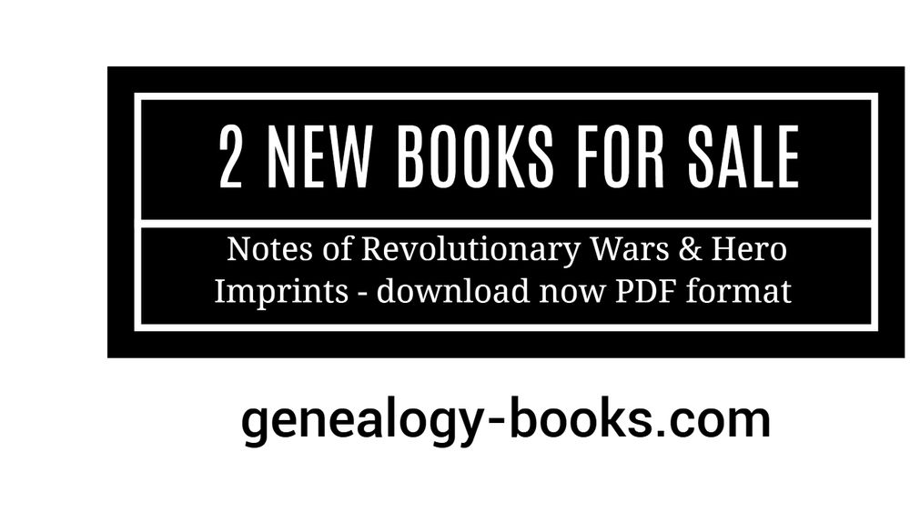If you are tracing your ancestors, these two books are essential.  

ORDER HERE:  https://genealogy-books.com
