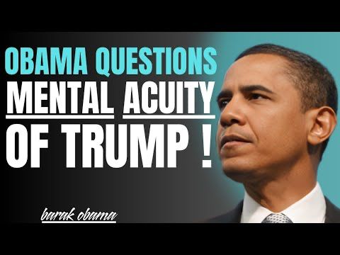OBAMA QUESTIONS TRUMP’S MENTAL ACUITY – FULL BARACK OBAMA SPEECH ON LEADERSHIP & DEMOCRATIC VALUES