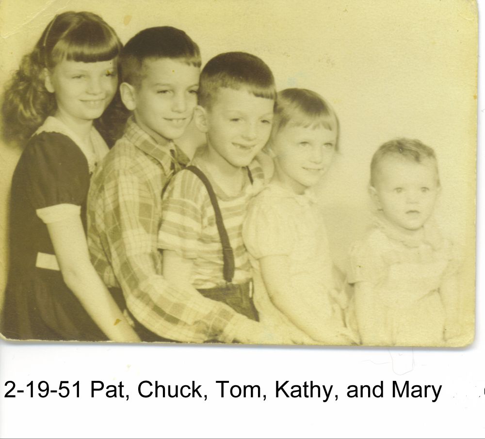 My Mother at 10, and two brothers and 2 sisters.  ..David and Sheryl came later.  