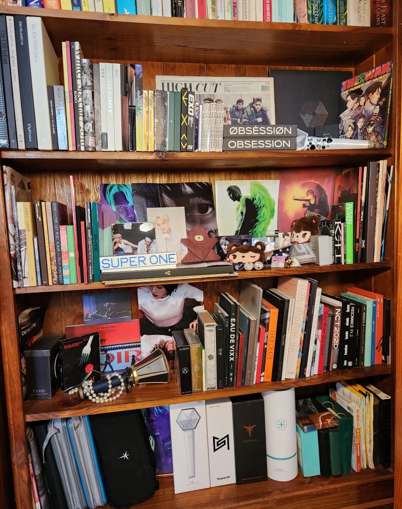 A considerable number of Exo albums plus some other associated bands 