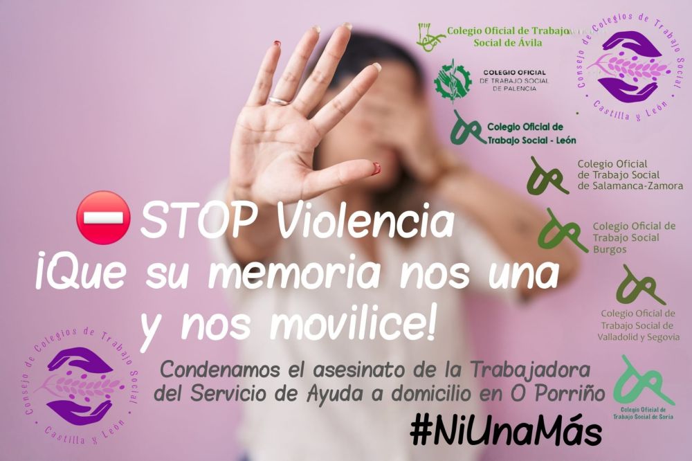 !Ni una más!
https://www.cgtrabajosocial.es/noticias/el-colegio-oficial-de-trabajo-social-de-galicia-y-el-consejo-general-del-trabajo-social-condenan-el-asesinato-de-una-trabajadora-del-servicio-de-ayuda-a-domicilio-en-o-porrino-pontevedra/13791/view# 