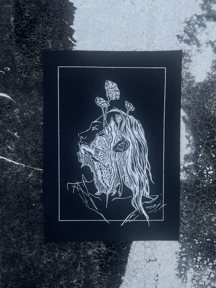 screen printed back patch