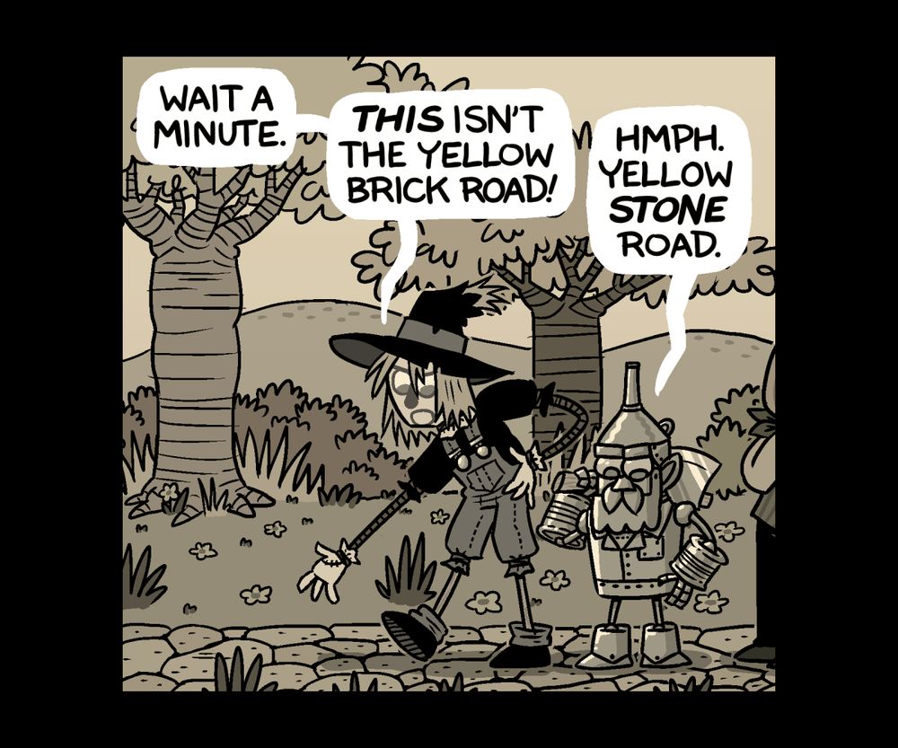 A preview of the new page featuring The Scarecrow & Nick Chopper.