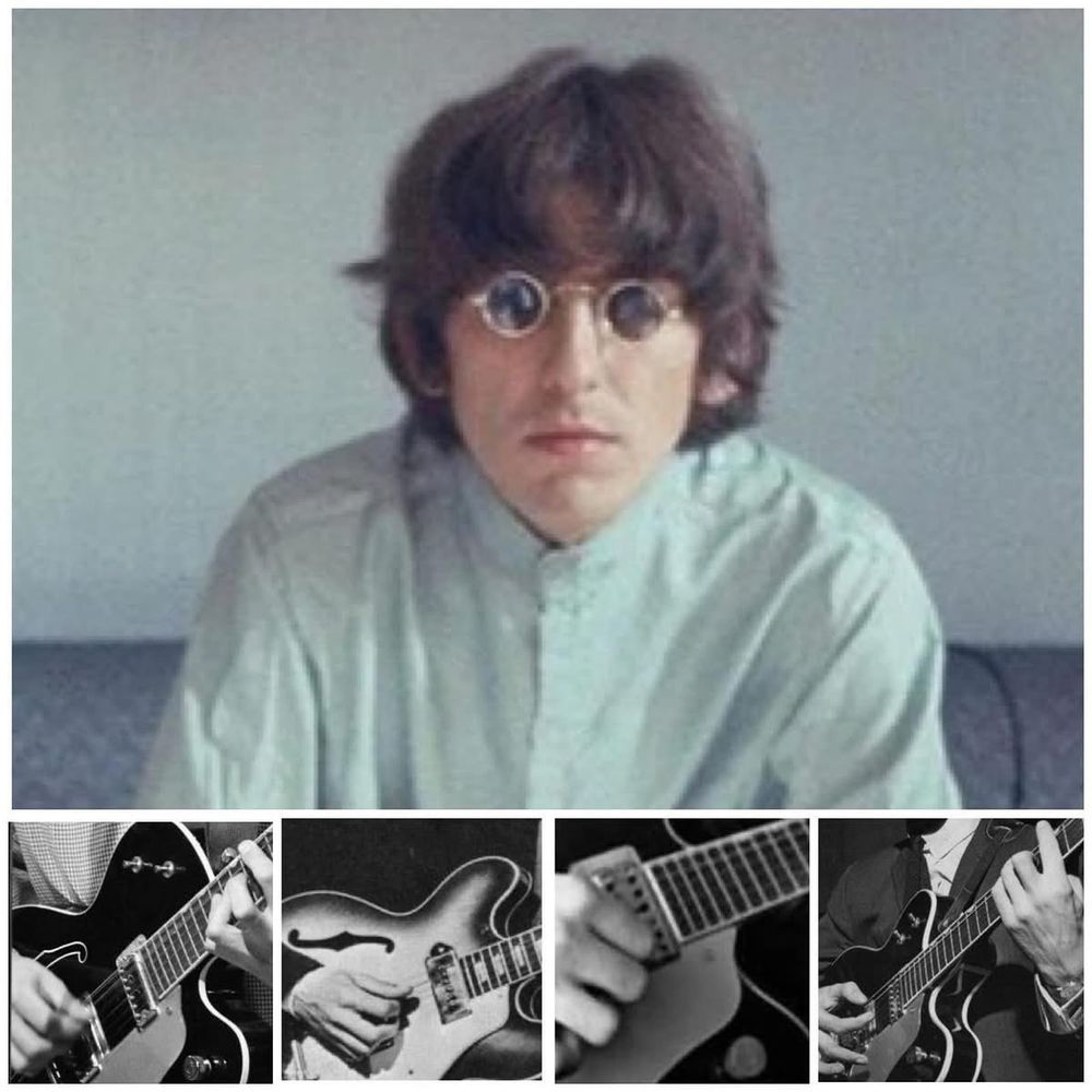 George Harrison and his guitars