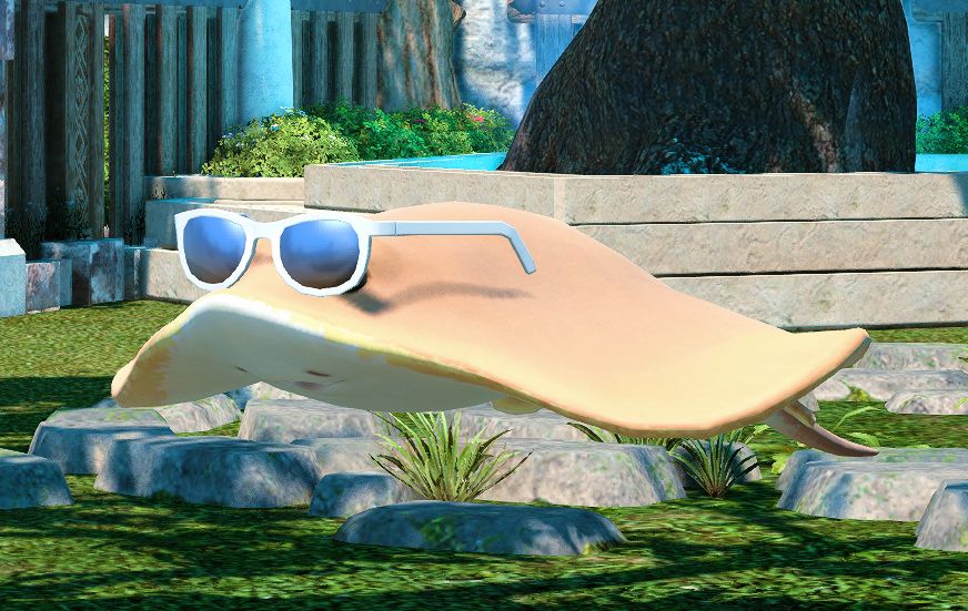 Sunray ray minion with sunglasses. What a cool little creature.