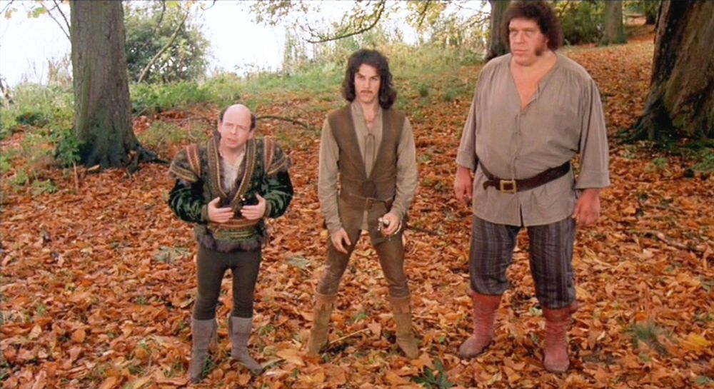 Vizzini, Inigo, and Fezzik from THE PRINCESS BRIDE