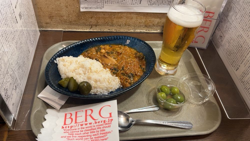 カレーとビールとオリーブ