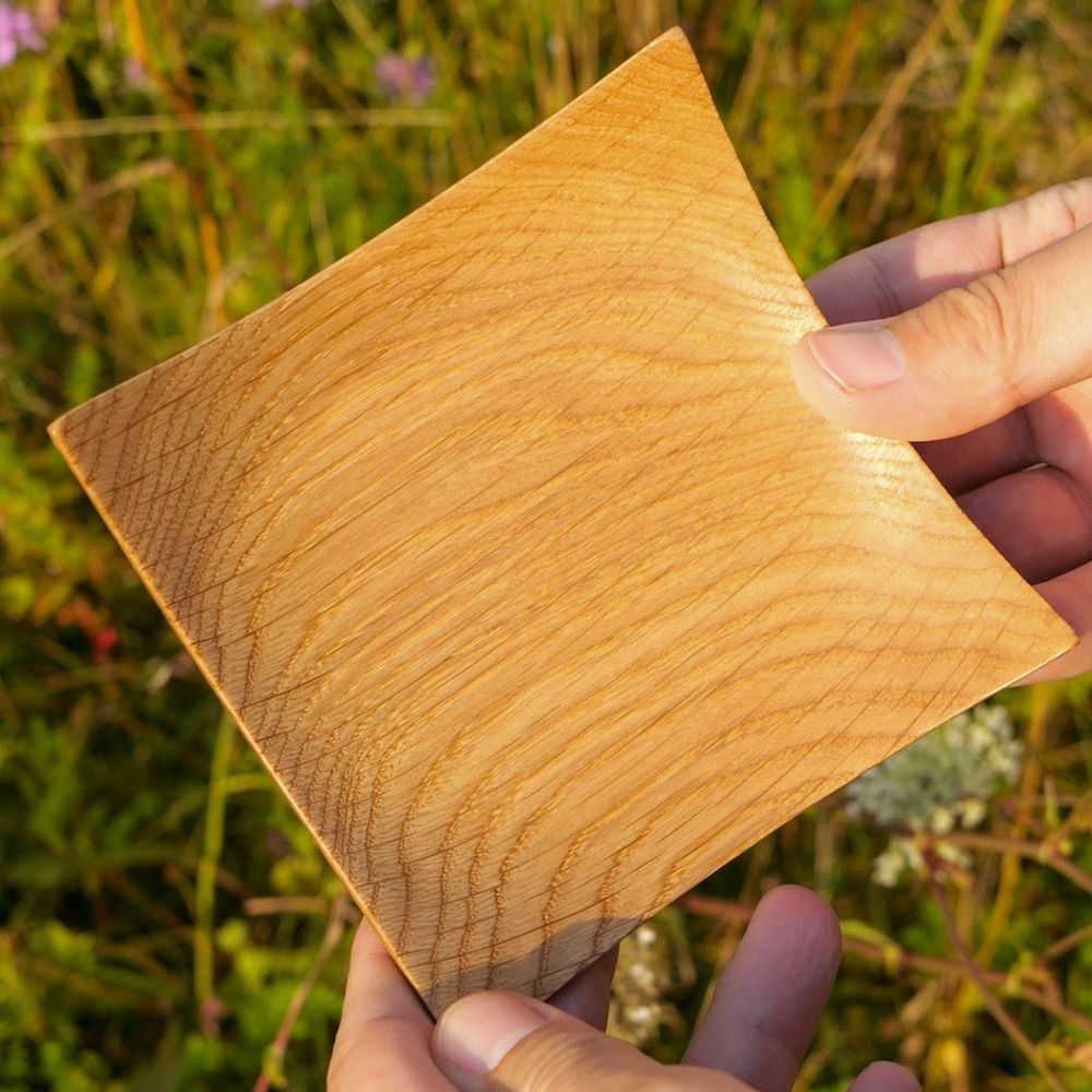 The finished bowl tilted slightly differently.